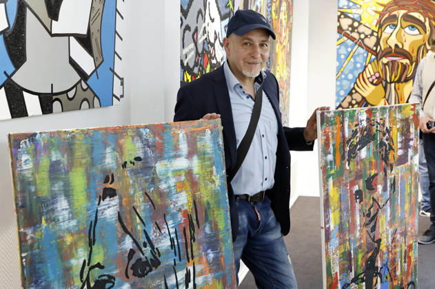 Erdogan Atalay bei der Eröffnung der Ausstellung Keine Panik in Werl - Das Udo Lindenberg Universum in den Walentowski Galerien. Werl, 11.04.2026
