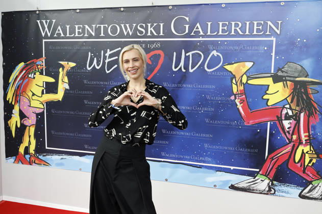Verena Kerth bei der Eröffnung der Ausstellung Keine Panik in Werl - Das Udo Lindenberg Universum in den Walentowski Galerien. Werl, 11.04.2026