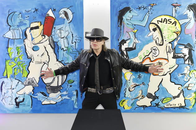 Udo Lindenberg bei der Eröffnung der Ausstellung Keine Panik in Werl - Das Udo Lindenberg Universum in den Walentowski Galerien. Werl, 11.04.2026