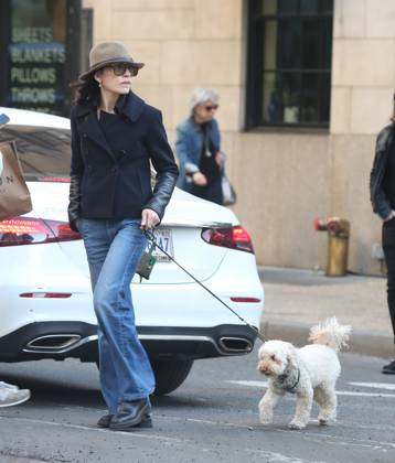 Julianna Margulies seen walking her adorable pooch out in the West Village Featuring: Julianne Marguiles Where: New York City, New York, United States When: 11 Apr 2026 Credit: Rob Davis INSTARimages EDITORIAL USE ONLY. NOT FOR USE BY NEWSPAPERS BASED IN THE UK. Copyright: xx instar55611788