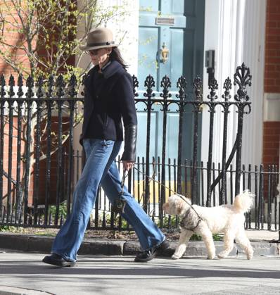 Julianna Margulies seen walking her adorable pooch out in the West Village Featuring: Julianne Marguiles Where: New York City, New York, United States When: 11 Apr 2026 Credit: Rob Davis INSTARimages EDITORIAL USE ONLY. NOT FOR USE BY NEWSPAPERS BASED IN THE UK. Copyright: xx instar55611793