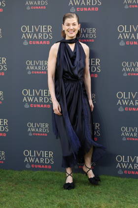 . 12 04 2026. London, United Kingdom. Rosamund Pike arriving at The Olivier Awards in London.  xStephenxLockx xi-Imagesx IIM-26693-0028