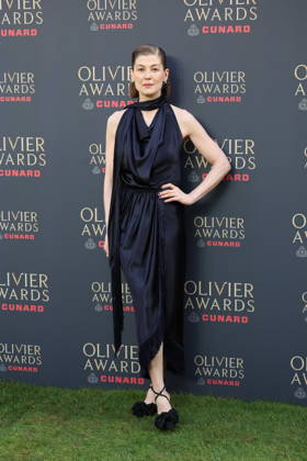 . 12 04 2026. London, United Kingdom. Rosamund Pike arriving at The Olivier Awards in London.  xStephenxLockx xi-Imagesx IIM-26693-0029