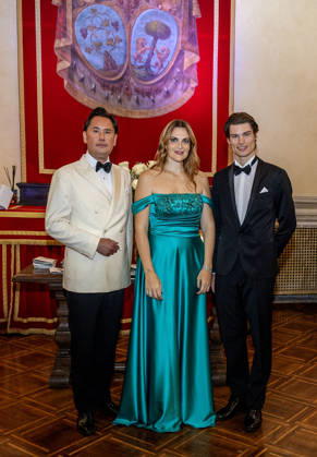 11-04-2026 Rome Clemens van Steijn, H.H. Princess Olimpia Colonna di Paliano and Vincent Baron von Preuschen von und zu Liebenstein attends the Convivia Romana Gala Weekend of the Black Tulip Society Italy Â  Copyright: xPPEx