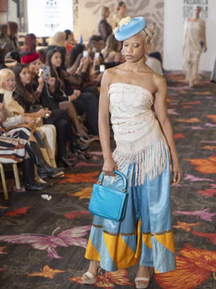 April 12, 2026, Madrid, Madrid, Spain: MADRID, SPAIN - APRIL 12: A model showcases a creation by TRADICIONES ISABELA during the Pasarela EspaoÂ±ola LimeLife at Casino Gran Via on April 12, 2026 in Madrid, Spain. Madrid Spain  - ZUMAh199 20260412_zip_h199_017 Copyright: xAaronxHerediax