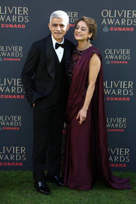 The 2026 Olivier Awards at the Royal Albert Hall in London, England. Sadiq Khan and Saadiya Khan attend the Olivier Awards at the Royal Albert Hall in London on the 12th April 2026. London Royal Albert Hall UK Copyright: xFredxDuvalx