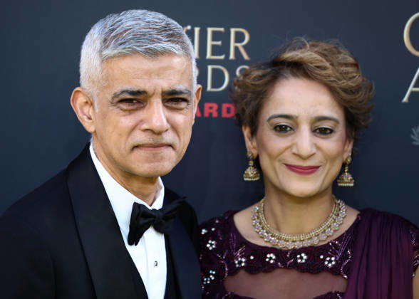 The 2026 Olivier Awards at the Royal Albert Hall in London, England. Sadiq Khan and Saadiya Khan attend the Olivier Awards at the Royal Albert Hall in London on the 12th April 2026. London Royal Albert Hall UK Copyright: xFredxDuvalx