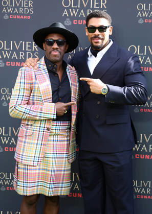 The 2026 Olivier Awards at the Royal Albert Hall in London, England. Giles Terera and Aaron Pierre attend the Olivier Awards at the Royal Albert Hall in London on the 12th April 2026. London Royal Albert Hall UK Copyright: xFredxDuvalx
