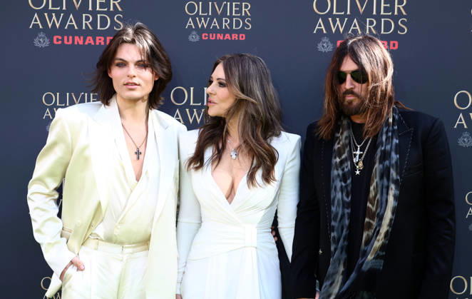 The 2026 Olivier Awards at the Royal Albert Hall in London, England. Damian Hurley, Elizabeth Hurley and Billy Ray Cyrus attend the Olivier Awards at the Royal Albert Hall in London on the 12th April 2026. London Royal Albert Hall UK Copyright: xFredxDuvalx