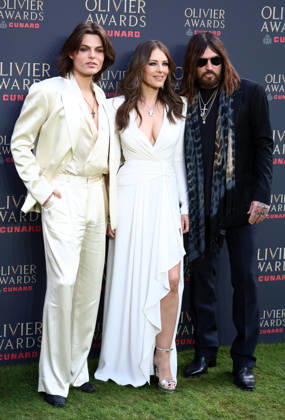 The 2026 Olivier Awards at the Royal Albert Hall in London, England. Damian Hurley, Elizabeth Hurley and Billy Ray Cyrus attend the Olivier Awards at the Royal Albert Hall in London on the 12th April 2026. London Royal Albert Hall UK Copyright: xFredxDuvalx