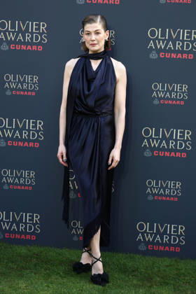 The 2026 Olivier Awards at the Royal Albert Hall in London, England. Rosamund Pike attends the Olivier Awards at the Royal Albert Hall in London on the 12th April 2026. London Royal Albert Hall UK Copyright: xFredxDuvalx