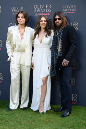 The Olivier Awards 2026 Arrivals at Royal Albert Hall, London, UK (L-R) - Damian Hurley, Elizabeth Hurley, Billy Ray Cyrus attends The Olivier Awards 2026 at Royal Albert Hall, London, England, UK on Sunday 12 April, 2026., Credit:Justin Ng Avalon UK, England, London, Royal Albert Hall Copyright: xJustinxNgx xAvalonx 1090512282