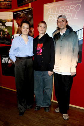 Allegro Pastell , Filmpremiere im Delphi Lux, Berlin, 12.04.2026 Regisseurin Anna Roller, Hauptdarstellerin Syl Faligant und Romanautor Leif Randt bei der Berlin Premiee von ALLEGRO PASTELL im Delphi LUX Kino in Berlin am 12.04.2025 Berlin Delphi Lux Copyright: xAnitaxBuggex