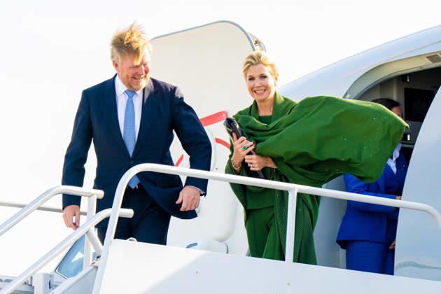 Dutch Royals arrive in Philadelphia, USA - 12 Apr 2026 King Willem-Alexander, Queen Maxima during arrival at Philadelphia International Airport, for the three day visit to Philadelphia, Washington and Miami in the USA. Philadelphia USA  Copyright: xMischaxSchoemakerx