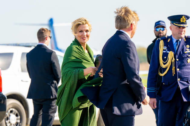 Dutch Royals arrive in Philadelphia, USA - 12 Apr 2026 King Willem-Alexander, Queen Maxima during arrival at Philadelphia International Airport, for the three day visit to Philadelphia, Washington and Miami in the USA. Philadelphia USA  Copyright: xMischaxSchoemakerx