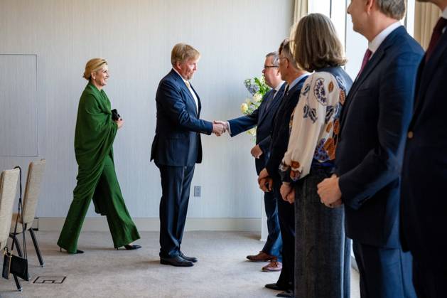 Dutch Royals visit Philadelphia, USA - 12 Apr 2026 King Willem-Alexander, Queen Maxima during a theme dinner in Philadelphia, for the three day visit to Philedelphia, Washington and Miami in the USA. Philadelphia USA  Copyright: xMischaxSchoemakerx