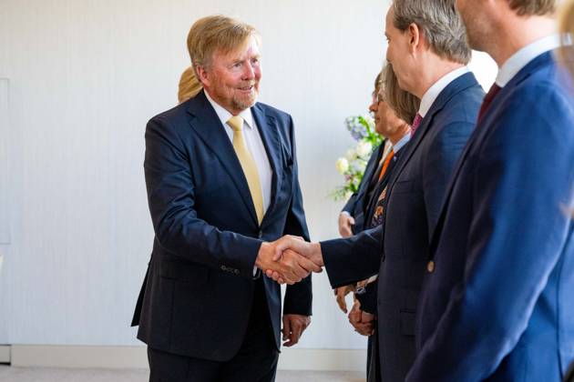 Dutch Royals visit Philadelphia, USA - 12 Apr 2026 King Willem-Alexander during a theme dinner in Philadelphia, for the three day visit to Philedelphia, Washington and Miami in the USA. Philadelphia USA  Copyright: xMischaxSchoemakerx