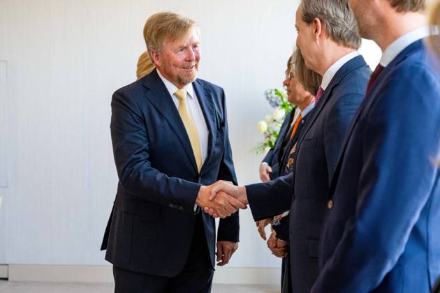 PHILADELPHIA - King Willem-Alexander and Queen Maxima are speaking with several Dutch representatives of companies and organizations in the United States during a dinner to gain background insights into the transatlantic relationship and economic and social developments. The royal couple is paying a three-day working visit to the United States. MISCHA SCHOEMAKER POOL ANP netherlands out - belgium out  Copyright: xx x555680817x originalFilename: 555680817.jpg