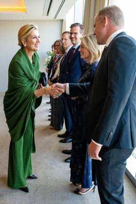 PHILADELPHIA - King Willem-Alexander and Queen Maxima are speaking with several Dutch representatives of companies and organizations in the United States during a dinner to gain background insights into the transatlantic relationship and economic and social developments. The royal couple is paying a three-day working visit to the United States. MISCHA SCHOEMAKER POOL ANP netherlands out - belgium out  Copyright: xx x555680917x originalFilename: 555680917.jpg