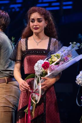 Melissa Barrera on stage for TITANIQUE Opening Night on Broadway Curtain Call, St. James Theatre, New York, NY, April 12, 2026. Photo By: Simon Lindenblatt Everett Collection TITANIQUE Opening Night on Broadway Curtain Call PUBLICATIONXNOTxINxCANxCHNxFRAxITAxJPNxNORxPOLxRUSxESPxUKxUSA