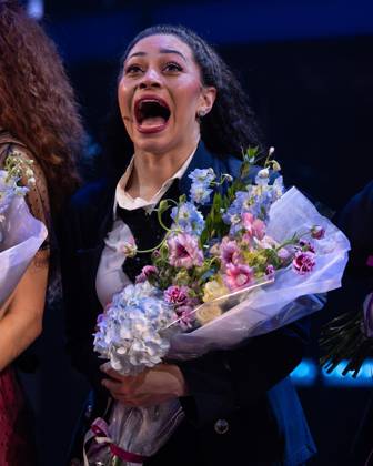 Kristina Leopold on stage for TITANIQUE Opening Night on Broadway Curtain Call, St. James Theatre, New York, NY, April 12, 2026. Photo By: Simon Lindenblatt Everett Collection TITANIQUE Opening Night on Broadway Curtain Call PUBLICATIONXNOTxINxCANxCHNxFRAxITAxJPNxNORxPOLxRUSxESPxUKxUSA