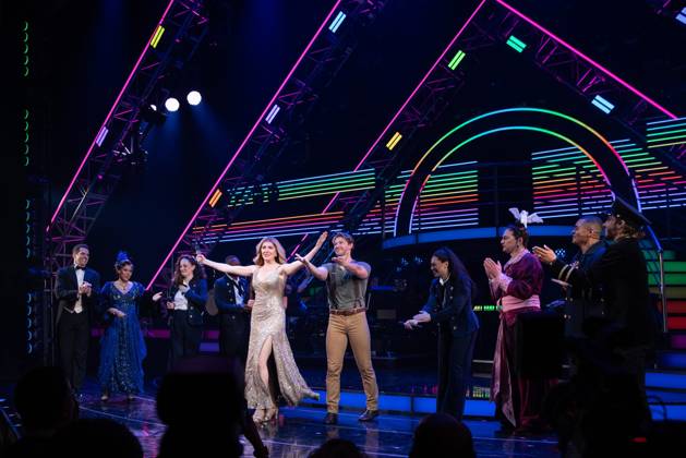John Riddle, Deborah Cox, Sara Gallo, Polanco Jones, Jr., Melissa Barrera, Marla Mindelle, Constantine Rousouli, Kristina Leopold, Jim Parsons, Layton Williams, Frankie Grande on stage for TITANIQUE Opening Night on Broadway Curtain Call, St. James Theatre, New York, NY, April 12, 2026. Photo By: Simon Lindenblatt Everett Collection TITANIQUE Opening Night on Broadway Curtain Call PUBLICATIONXNOTxINxCANxCHNxFRAxITAxJPNxNORxPOLxRUSxESPxUKxUSA