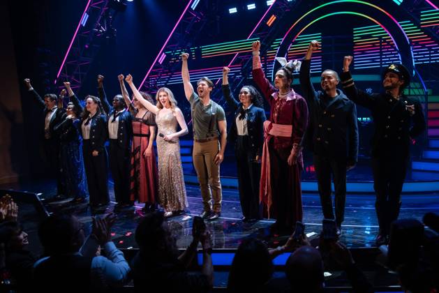 John Riddle, Deborah Cox, Sara Gallo, Polanco Jones, Jr., Melissa Barrera, Marla Mindelle, Constantine Rousouli, Kristina Leopold, Jim Parsons, Layton Williams, Frankie Grande on stage for TITANIQUE Opening Night on Broadway Curtain Call, St. James Theatre, New York, NY, April 12, 2026. Photo By: Simon Lindenblatt Everett Collection TITANIQUE Opening Night on Broadway Curtain Call PUBLICATIONXNOTxINxCANxCHNxFRAxITAxJPNxNORxPOLxRUSxESPxUKxUSA
