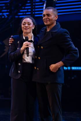 Kristina Leopold, Layton Williams on stage for TITANIQUE Opening Night on Broadway Curtain Call, St. James Theatre, New York, NY, April 12, 2026. Photo By: Simon Lindenblatt Everett Collection TITANIQUE Opening Night on Broadway Curtain Call PUBLICATIONXNOTxINxCANxCHNxFRAxITAxJPNxNORxPOLxRUSxESPxUKxUSA