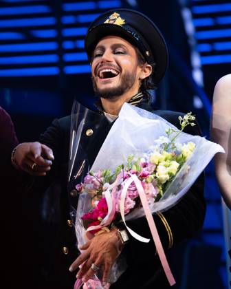 Frankie Grande on stage for TITANIQUE Opening Night on Broadway Curtain Call, St. James Theatre, New York, NY, April 12, 2026. Photo By: Simon Lindenblatt Everett Collection TITANIQUE Opening Night on Broadway Curtain Call PUBLICATIONXNOTxINxCANxCHNxFRAxITAxJPNxNORxPOLxRUSxESPxUKxUSA