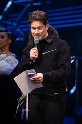 Tye Blue on stage for TITANIQUE Opening Night on Broadway Curtain Call, St. James Theatre, New York, NY, April 12, 2026. Photo By: Simon Lindenblatt Everett Collection TITANIQUE Opening Night on Broadway Curtain Call PUBLICATIONXNOTxINxCANxCHNxFRAxITAxJPNxNORxPOLxRUSxESPxUKxUSA