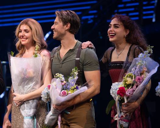 Marla Mindelle, Constantine Rousouli, Melissa Barrera on stage for TITANIQUE Opening Night on Broadway Curtain Call, St. James Theatre, New York, NY, April 12, 2026. Photo By: Simon Lindenblatt Everett Collection TITANIQUE Opening Night on Broadway Curtain Call PUBLICATIONXNOTxINxCANxCHNxFRAxITAxJPNxNORxPOLxRUSxESPxUKxUSA
