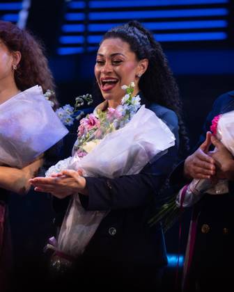 Kristina Leopold on stage for TITANIQUE Opening Night on Broadway Curtain Call, St. James Theatre, New York, NY, April 12, 2026. Photo By: Simon Lindenblatt Everett Collection TITANIQUE Opening Night on Broadway Curtain Call PUBLICATIONXNOTxINxCANxCHNxFRAxITAxJPNxNORxPOLxRUSxESPxUKxUSA