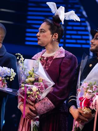Jim Parsons on stage for TITANIQUE Opening Night on Broadway Curtain Call, St. James Theatre, New York, NY, April 12, 2026. Photo By: Simon Lindenblatt Everett Collection TITANIQUE Opening Night on Broadway Curtain Call PUBLICATIONXNOTxINxCANxCHNxFRAxITAxJPNxNORxPOLxRUSxESPxUKxUSA