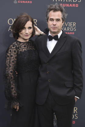 Kate Fleetwood und Rupert Goold bei der Verleihung der Olivier Awards 2026 in der Royal Albert Hall. 12.04.2026
