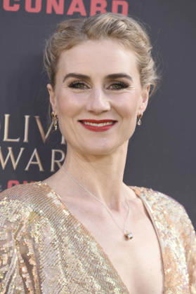 Jessica Swale bei der Verleihung der Olivier Awards 2026 in der Royal Albert Hall. 12.04.2026