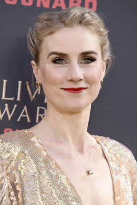 Jessica Swale bei der Verleihung der Olivier Awards 2026 in der Royal Albert Hall. 12.04.2026