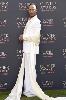 Johannes Radebe bei der Verleihung der Olivier Awards 2026 in der Royal Albert Hall. 12.04.2026