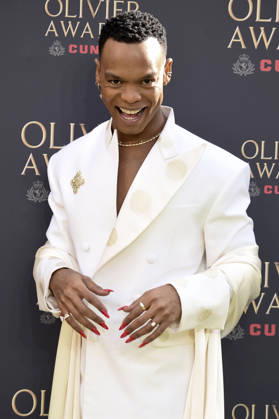 Johannes Radebe bei der Verleihung der Olivier Awards 2026 in der Royal Albert Hall. 12.04.2026