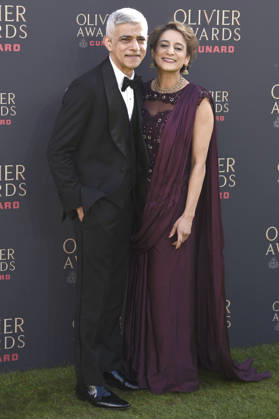 Sadiq Khan mit Ehefrau Saadiya Khan bei der Verleihung der Olivier Awards 2026 in der Royal Albert Hall. 12.04.2026