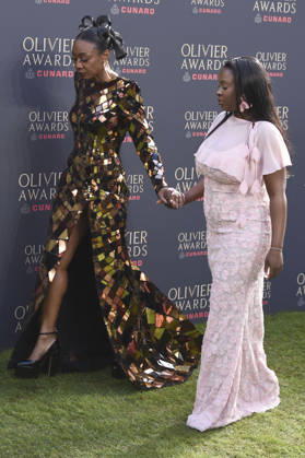 Beverley Knight mit Begleitung bei der Verleihung der Olivier Awards 2026 in der Royal Albert Hall. 12.04.2026