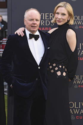 Jason Watkins und Cate Blanchett bei der Verleihung der Olivier Awards 2026 in der Royal Albert Hall. 12.04.2026