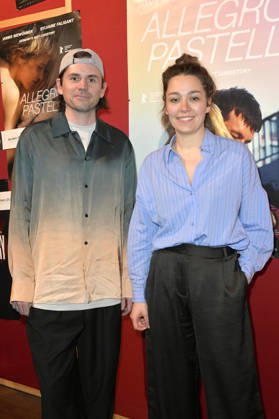 Leif Randt und Anna Roller beim Special Screening des Kinofilms Allegro Pastel im Delphi Lux Kino. Berlin, 12.04.2026