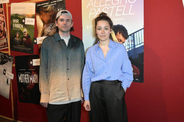 Leif Randt und Anna Roller beim Special Screening des Kinofilms Allegro Pastel im Delphi Lux Kino. Berlin, 12.04.2026