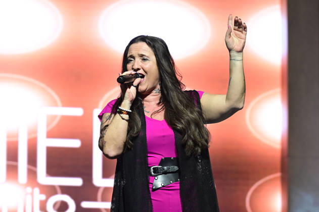 Daniela Alfinito live bei einem Konzert in der in der Messe- & Veranstaltungshalle. Löbau, 12.04.2026