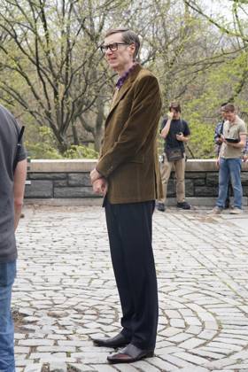 Stephen Merchant on location for THE SHAM Film Shoot, Central Park, New York, NY, April 13, 2026. Photo By: Kristin Callahan Everett Collection THE SHAM Film Shoot PUBLICATIONXNOTxINxCANxCHNxFRAxITAxJPNxNORxPOLxRUSxESPxUKxUSA