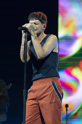 Louis Tomlinson Performs in Madrid, Spain - 13 Apr 2026 Singer Louis Tomlinson performs at the Movistar Arena in Madrid. Madrid Spain Copyright: xAtilanoxGarciax xSOPAxImagesx photos12799