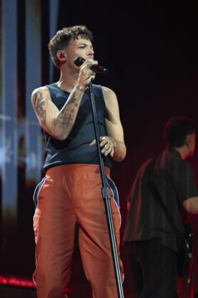 Louis Tomlinson Performs in Madrid, Spain - 13 Apr 2026 Singer Louis Tomlinson performs at the Movistar Arena in Madrid. Madrid Spain Copyright: xAtilanoxGarciax xSOPAxImagesx photos12815