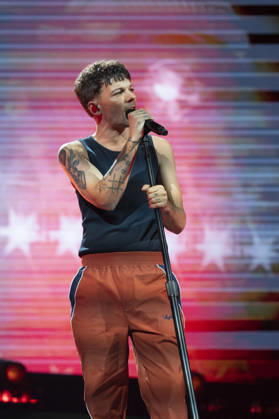 Louis Tomlinson Performs in Madrid, Spain - 13 Apr 2026 Singer Louis Tomlinson performs at the Movistar Arena in Madrid. Madrid Spain Copyright: xAtilanoxGarciax xSOPAxImagesx photos12817