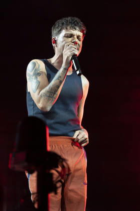 Louis Tomlinson Performs in Madrid, Spain - 13 Apr 2026 Singer Louis Tomlinson performs at the Movistar Arena in Madrid. Madrid Spain Copyright: xAtilanoxGarciax xSOPAxImagesx photos12821