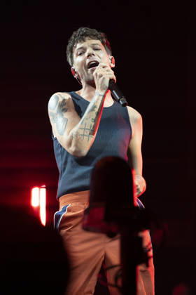Louis Tomlinson Performs in Madrid, Spain - 13 Apr 2026 Singer Louis Tomlinson performs at the Movistar Arena in Madrid. Madrid Spain Copyright: xAtilanoxGarciax xSOPAxImagesx photos12823